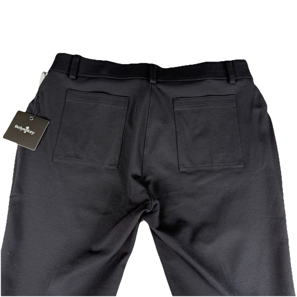 Belyn Key Golf Commuter Crop Pants Women's Sz XL Slim Fit Black Onyx Mid Rise - Picture 5 of 12